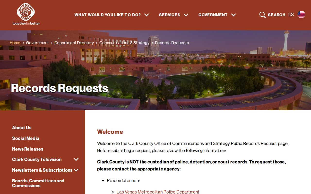 Spring Valley public records request portal instructions